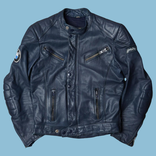 Giacca pelle vintage bmw - vintage,