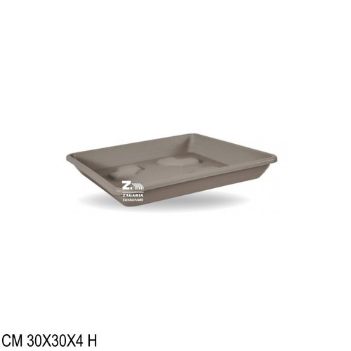 Sottovaso quadrato plastica - quadrato, in
