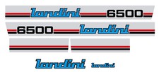 adesivi decalcomanie landini 6500 su base argento