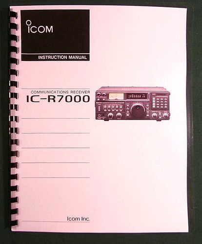 Icom r7000 manuale - icom, ic-r7000