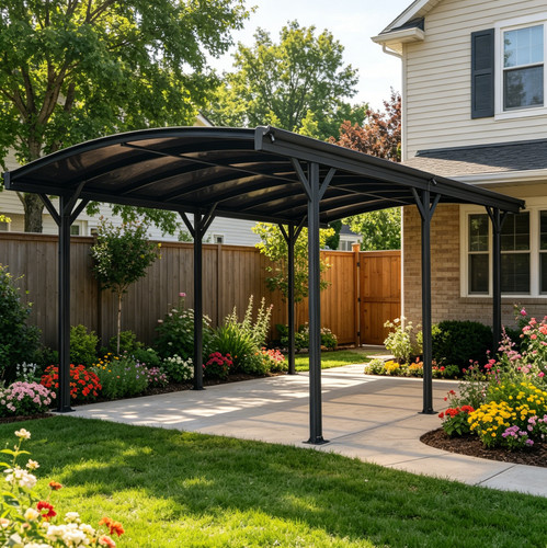 Outdoor metal carport - outdoor,
