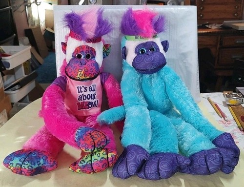 Mohawk monkey plush stuffed - monkey,