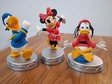 DISNEY ACTION FIGURE IN 3D PAPEROGA, PAPERINO, MINNIE 3 STATUINE DA COLLEZIONE