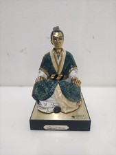 Statua porcellana Edoardo Tasca "Samurai" Vintage Capodimonte Porcellana 