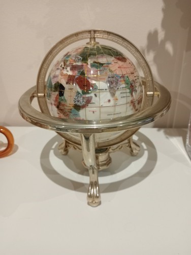 Mappamondo madreperla pietre - madreperla,