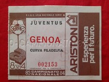 Biglietto/Ticket Juventus-Genoa Campionato 1983/84
