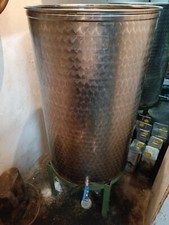 Serbatoio cisterna botte acciaio inox 300 L per vino/olio in ottime condizioni