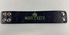 Bracciale WWE autentico The Hardy Boyz braccialetto a scatto wrestling ecopelle