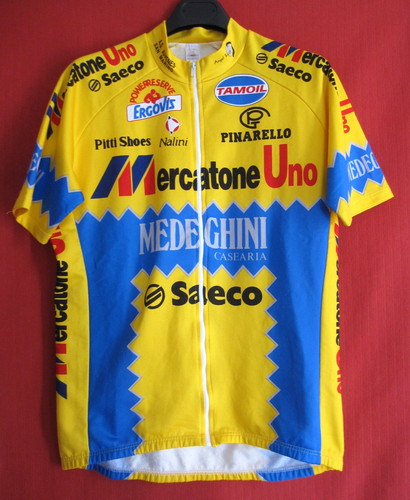 Maillot cycliste mercatone uno - maillot,