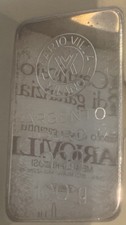 Lingotto argento 100 grammi