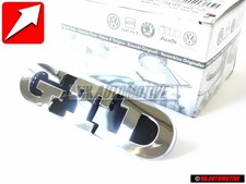 Emblema griglia radiatore anteriore originale VW GTD scritta cromata - 5K0853679 739