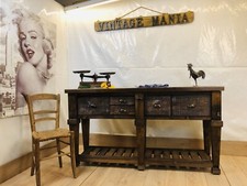 Consolle Isola Cucina COUNTRY in legno massello + cassetti 170x50h93cm SU MISURA