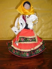 BAMBOLA SARDA VINTAGE- FILATRICE-TAPPIN/ VITTORIA VALMAGGIA-COSTA SMERALDA-cm.20