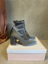 Stivaletto in velluto con