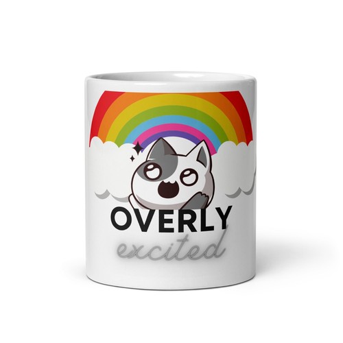 Overly excited cat - overly,