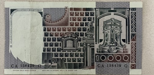 Rara banconota 10000 lire - rara,