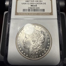 1887 Morgan Dollar - Top 100