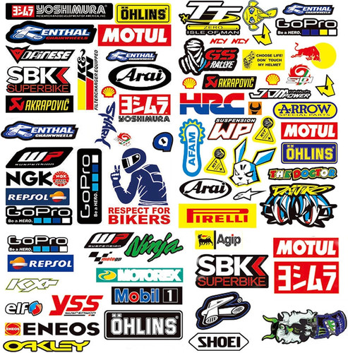 Pcs stickers moto sticker - pcs,