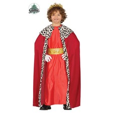 COSTUME DA RE MAGIO ROSSO 3-4 ANNI