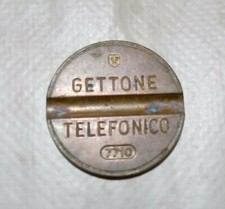 GETTONE TELEFONICO  con segno zecca ESM con NUMERO di SERIE 7710(1)