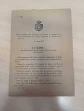 DECRETO REGNO D'ITALIA ISASCA VENASCA SALUZZO CUNEO 1892