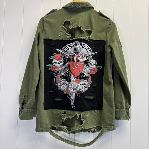 Giacca grunge zara guns n - x,