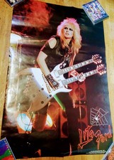 Poster chitarra Lita Ford BC RICH 1984 con manico