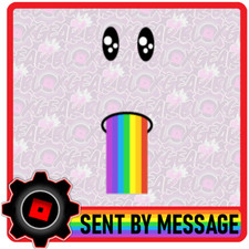 R0BL0X Rainbow Barf Face Toy