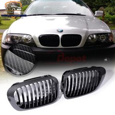 Pair carbon fiber front kidney - fiber,