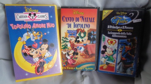 Vhs walt disney topolino - vhs,