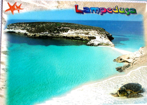 Cartolina lampedusa - lampedusa,
