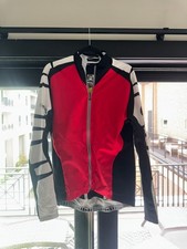 Giacca ciclismo uomo Assos iJ.bonKa.6 taglia XLG rosso bianco tasche full zip