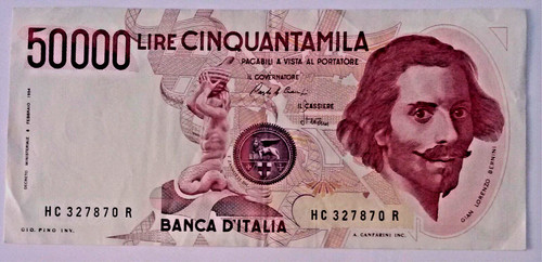Italia banconota 50 000 - banconota, 50.000