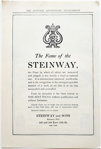 1906 steinway piano company - steinway,