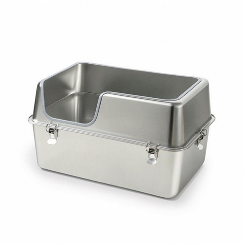 Lettiera acciaio inox - in,