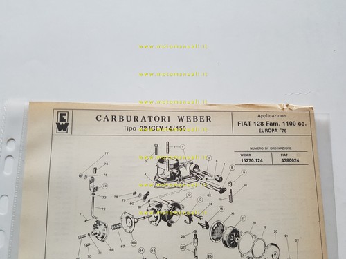 Weber carburatore icev - 32,
