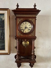 Orologio a pendolo antico da parete, '800 originale Funzionante E Restaurato