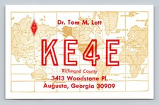 Ham Radio QSL KE4E Augusta