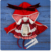 Abito bambola Neo Blythe 12" da fabbrica vestito rosso + cappello bellissimo set