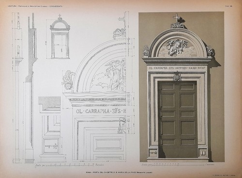 Stampa antica roma - santa, maria