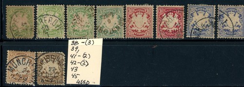 Bavaria scott 39 - 38,, 39,