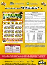 LOCANDINA GRATTA E  VINCI IL MILIARDARIO EURO 5,00 LOTTERIA INSTANTANEA (35)