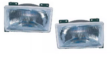 SET 2 FARO FANALE PROIETTORE ANTERIORE PER FIAT DUCATO TALENTO 84 93 ASIMMETRICO