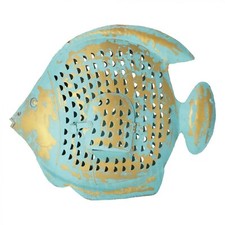 Pesce in metallo porta candela