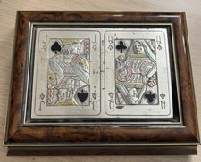 SCATOLA vintage PORTA CARTE DA