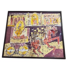 Quadro vintage batik firmato - vintage,