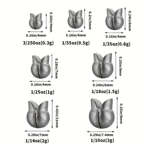 100pz affondatore split shot - split,