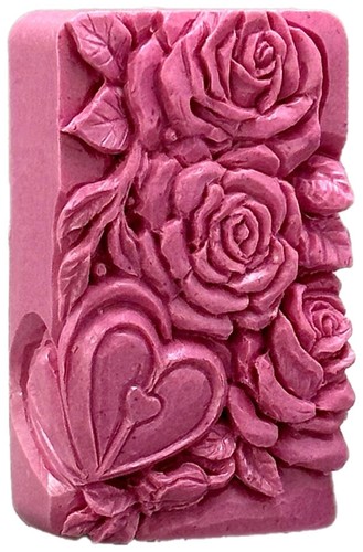 Stampo silicone cuore floreale - cuore,