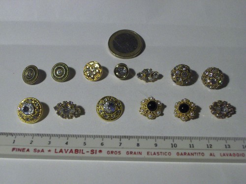 Bottoni gioiello color - gioiello, oro