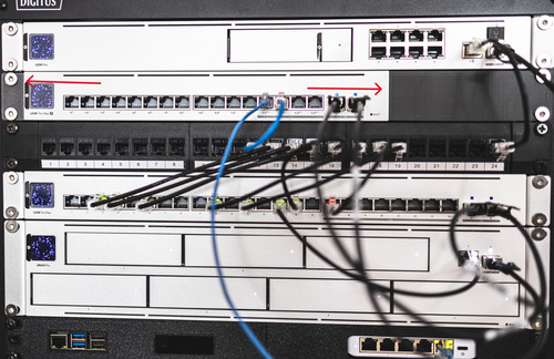 Supporto montaggio rack - su, 1u